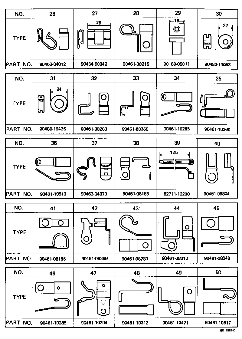  TOYOACE |  WIRING CLAMP