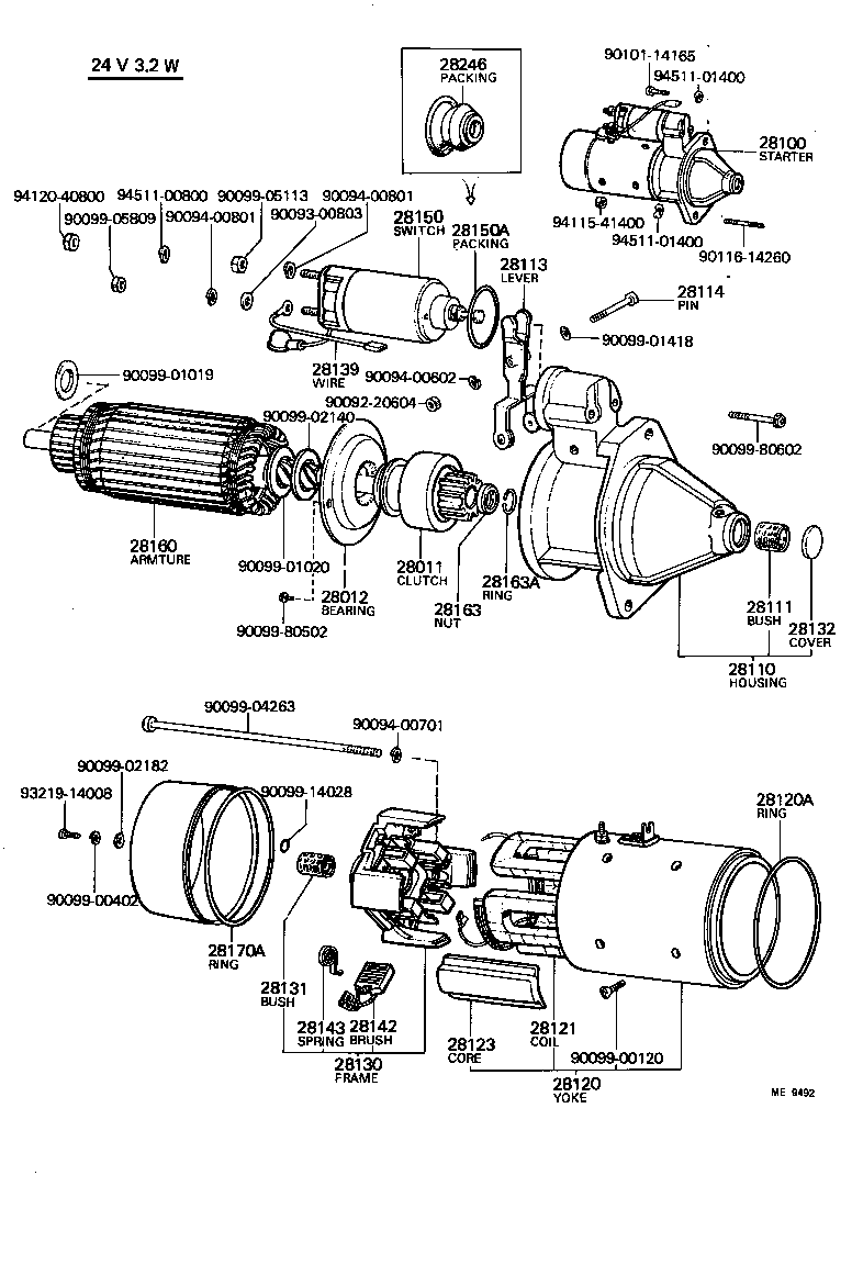  LAND CRUISER 40 50 |  STARTER