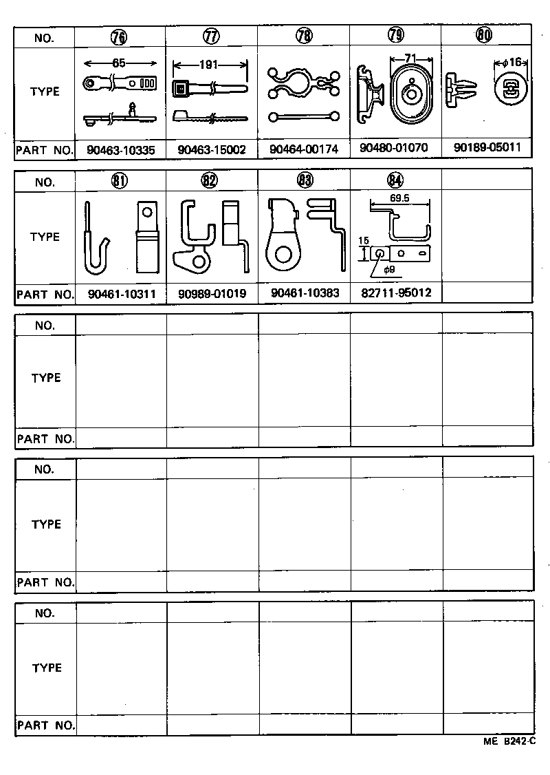  TOYOACE |  WIRING CLAMP