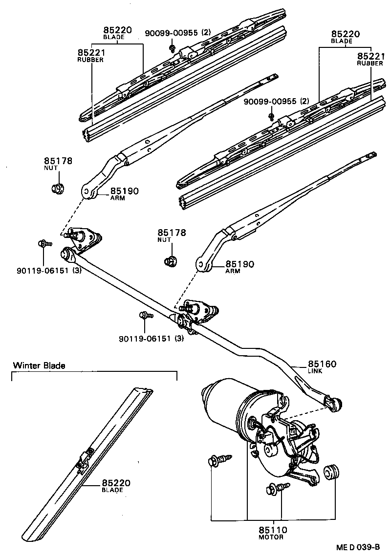  COROLLA |  WINDSHIELD WIPER