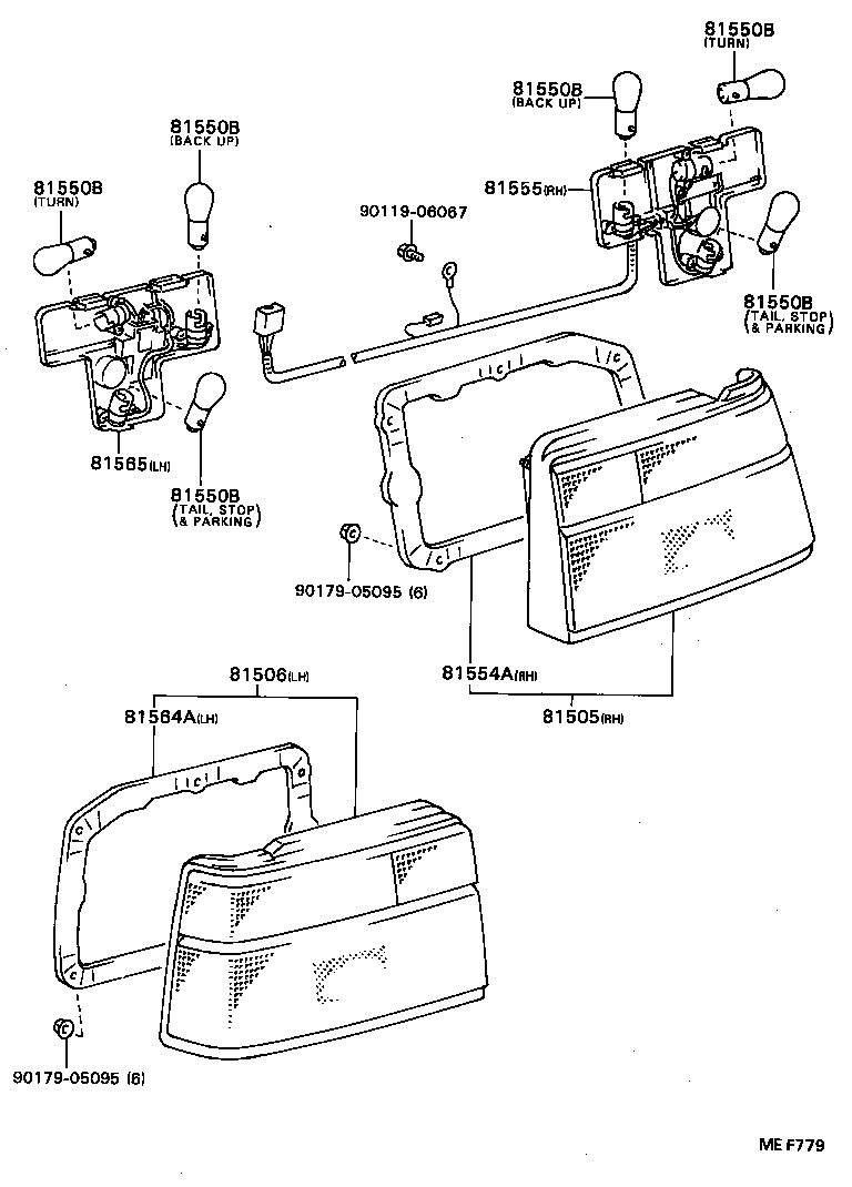  COROLLA |  REAR COMBINATION LAMP