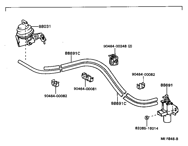  COROLLA |  HEATING AIR CONDITIONING VACUUM PIPING