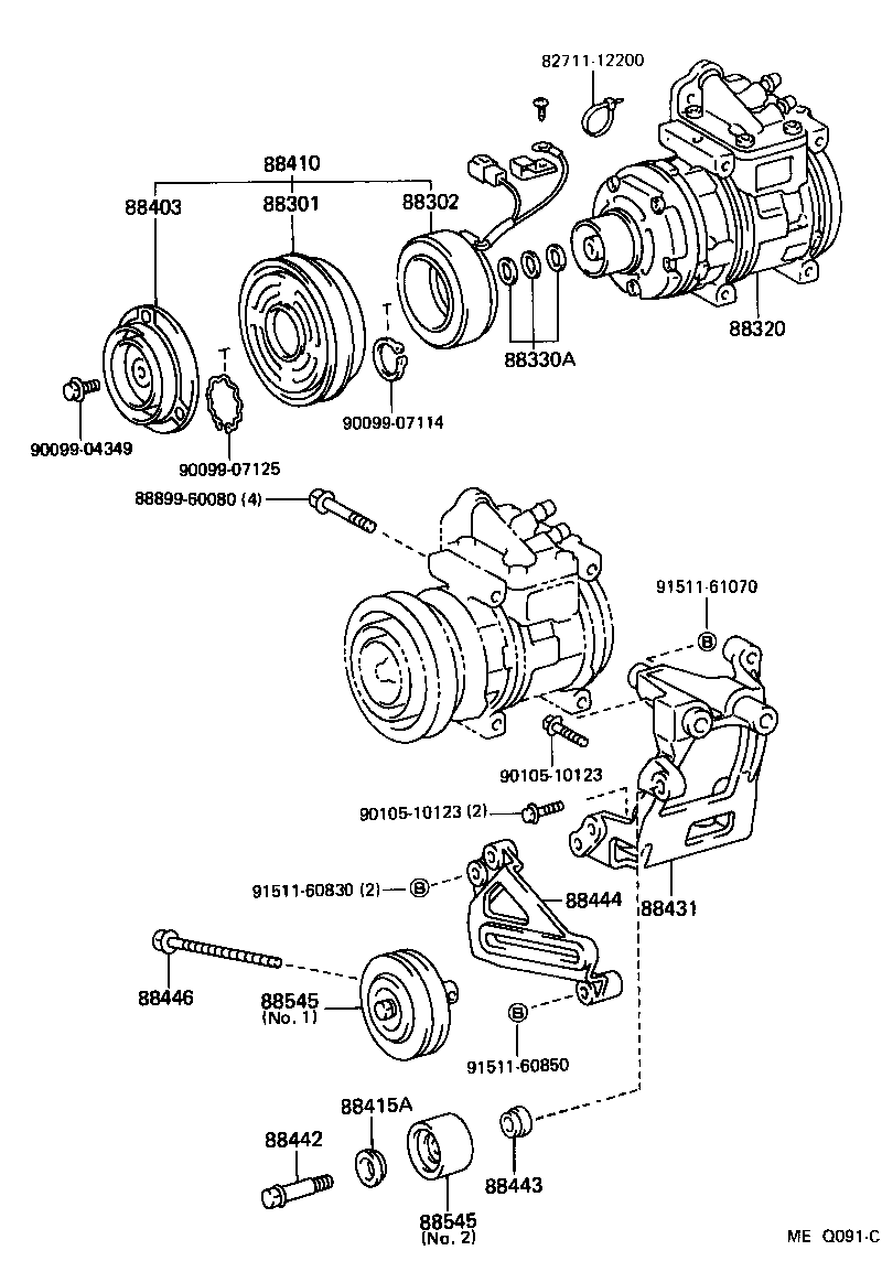  LAND CRUISER VAN |  HEATING AIR CONDITIONING COMPRESSOR