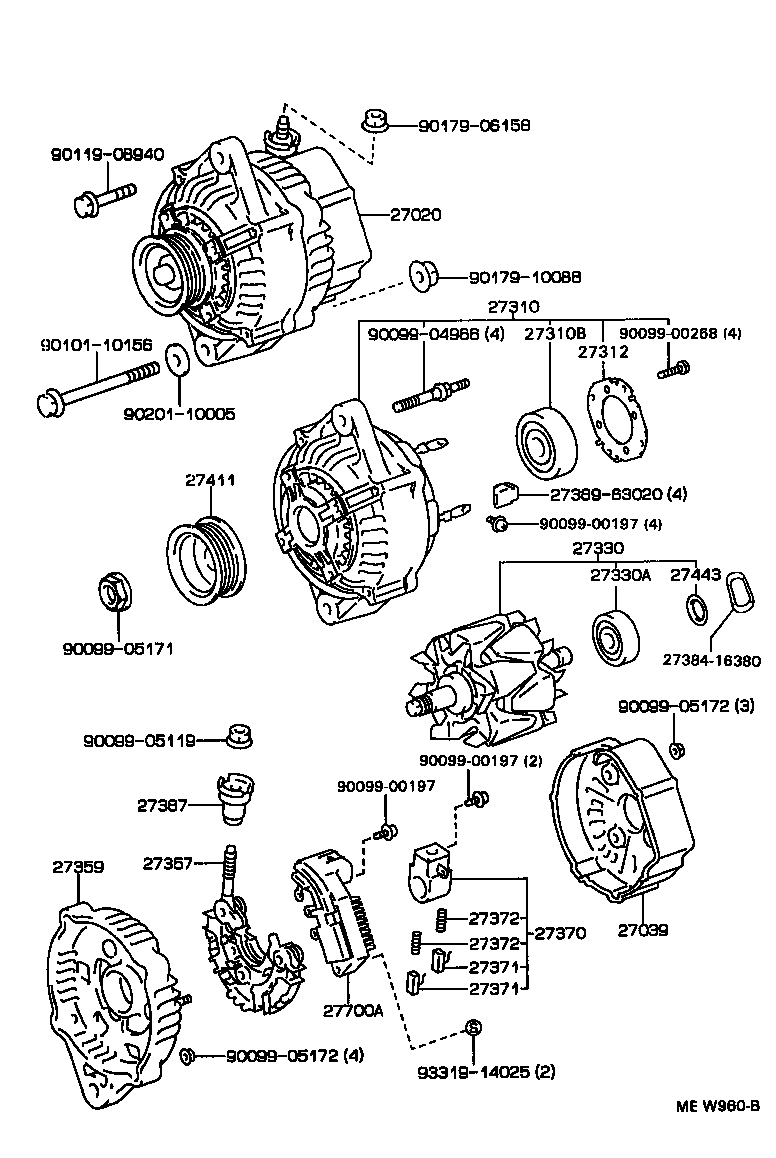  LITE TOWNACE V WG |  ALTERNATOR