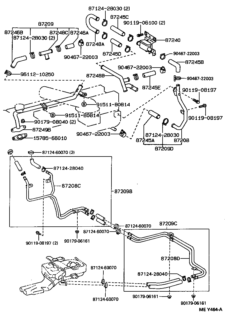  LAND CRUISER VAN |  HEATING AIR CONDITIONING WATER PIPING