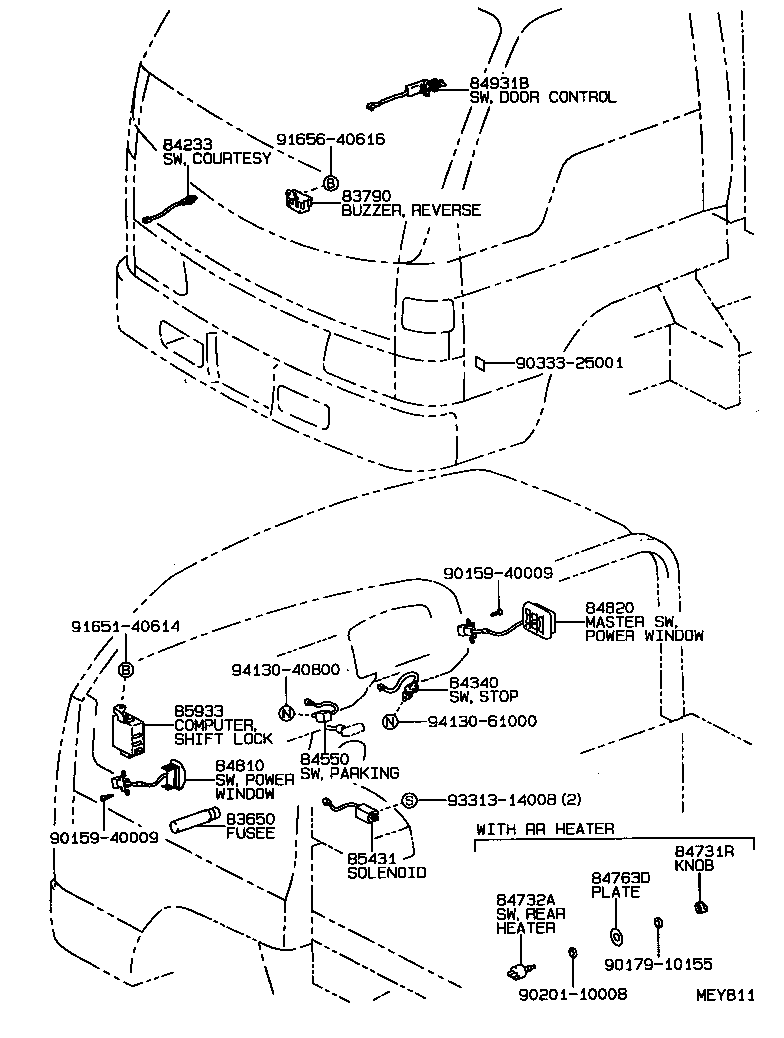  HIACE TRUCK |  SWITCH RELAY COMPUTER