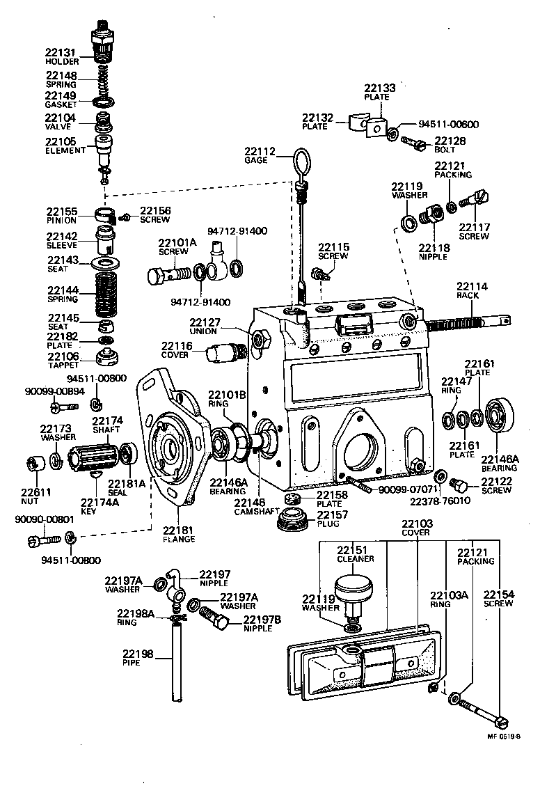  LAND CRUISER 40 50 |  INJECTION PUMP BODY