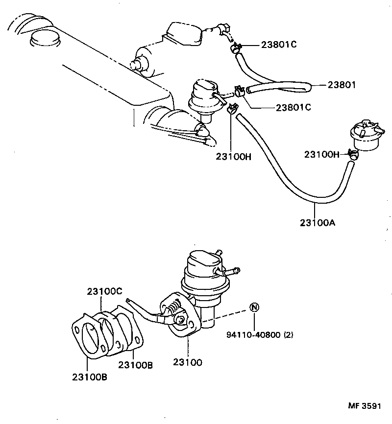  COROLLA |  FUEL PUMP PIPE