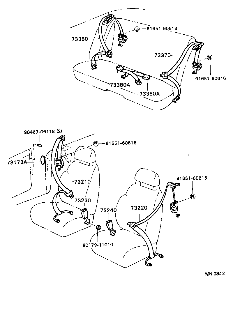  CELICA |  SEAT BELT CHILD RESTRAINT SEAT