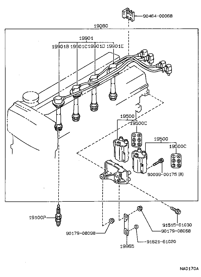  COROLLA LEVIN |  IGNITION COIL SPARK PLUG