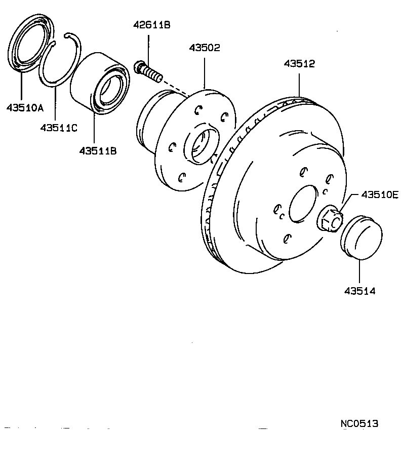  CHASER |  FRONT AXLE HUB