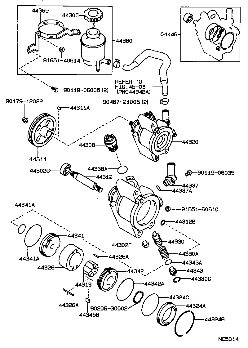  CARINA FF |  VANE PUMP RESERVOIR POWER STEERING