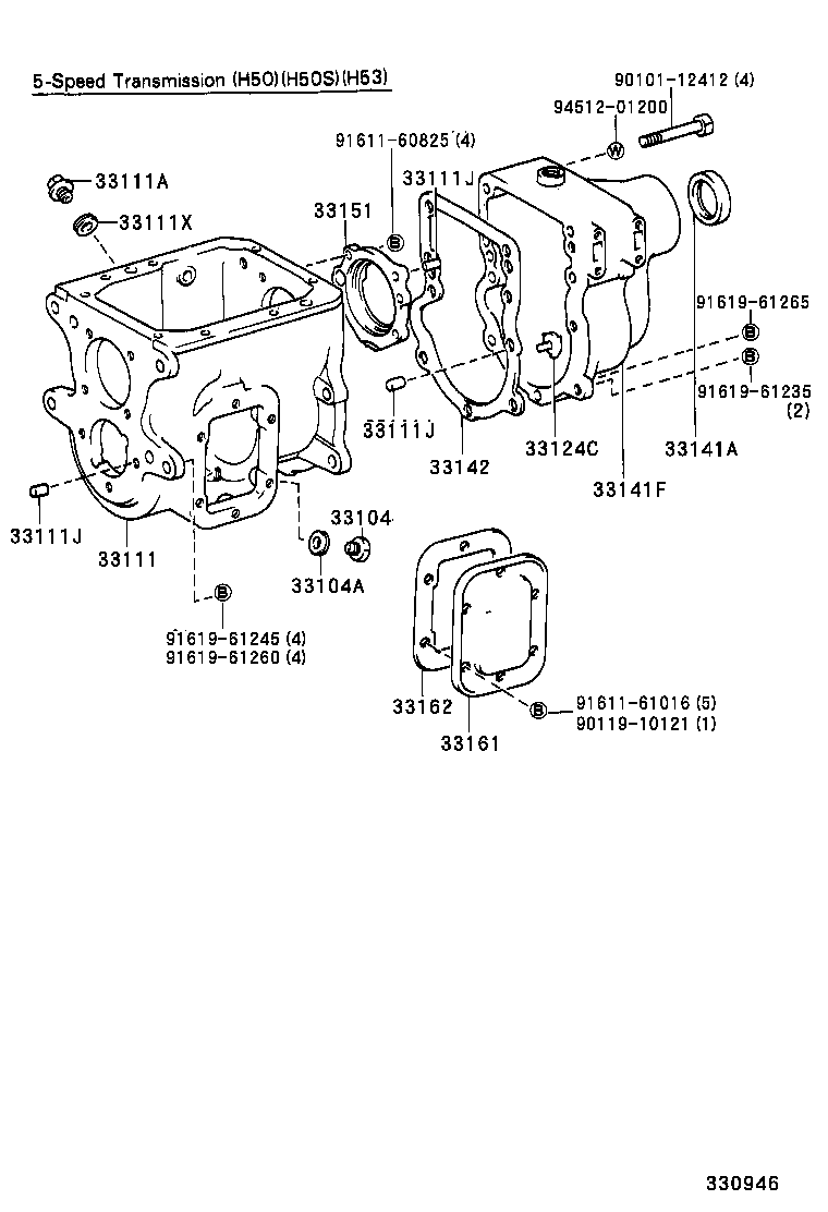  DYNA TOYOACE |  CLUTCH HOUSING TRANSMISSION CASE MTM