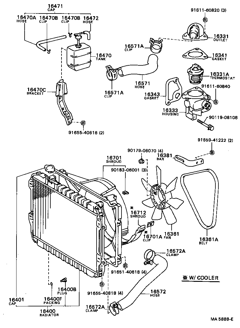  MARK 2 |  RADIATOR WATER OUTLET