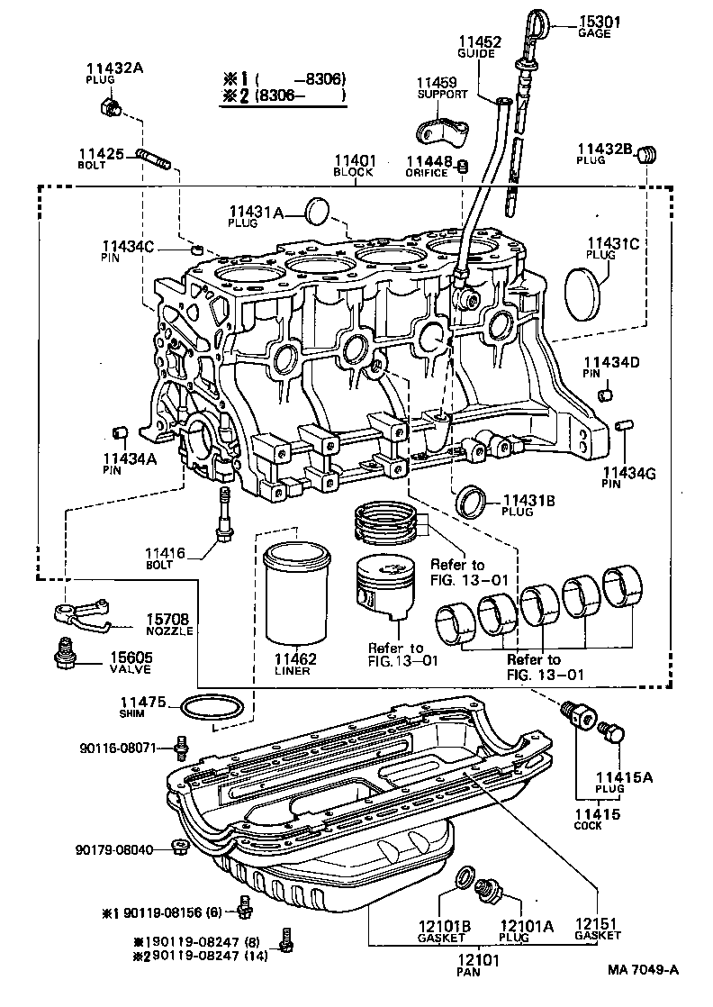  CROWN |  CYLINDER BLOCK