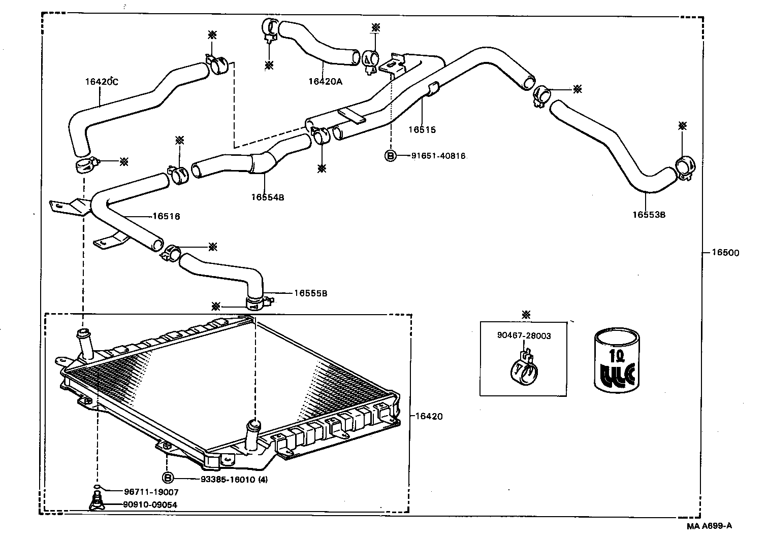  TOWN MASTERACE V WG |  RADIATOR WATER OUTLET