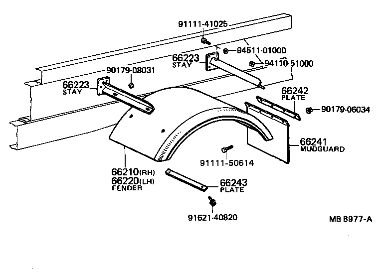  DYNA |  REAR BODY FLOOR FENDER