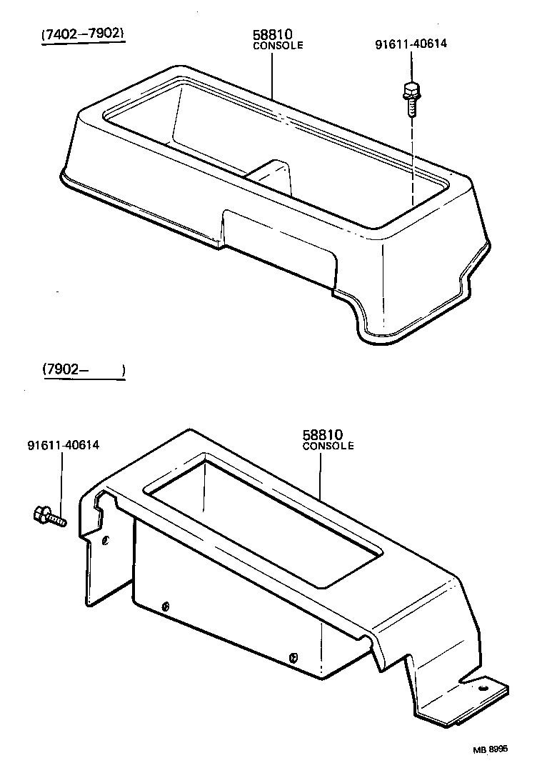  LAND CRUISER VAN |  CONSOLE BOX BRACKET