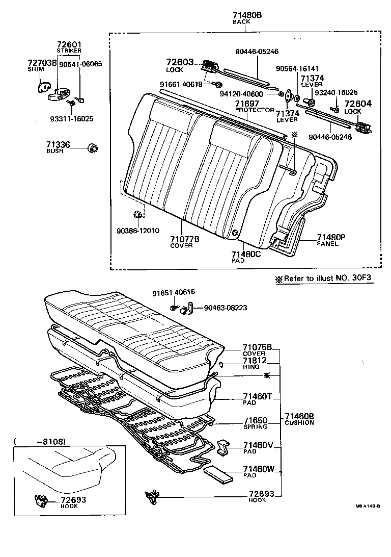  SPRINTER |  REAR SEAT SEAT TRACK