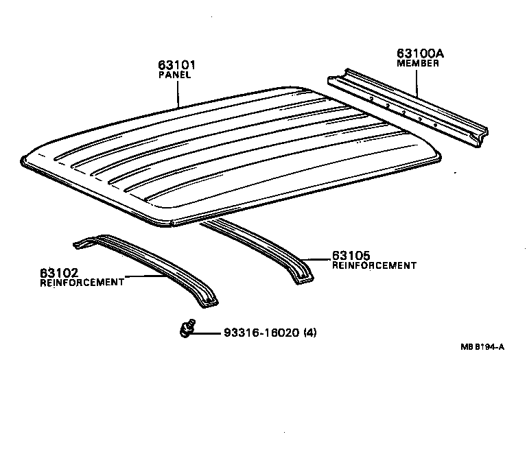  BLIZZARD |  ROOF PANEL BACK PANEL