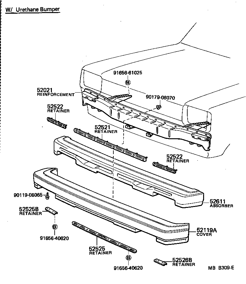  STARLET |  FRONT BUMPER BUMPER STAY