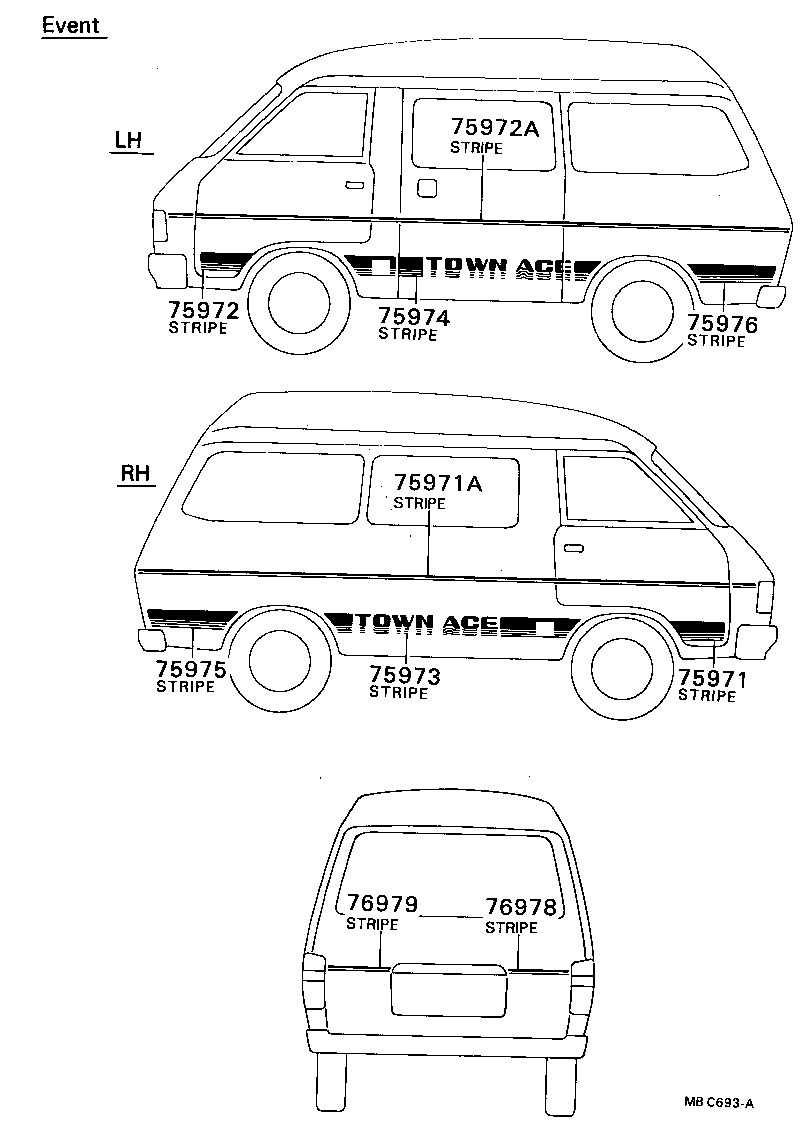  TOWN MASTERACE V WG |  BODY STRIPE