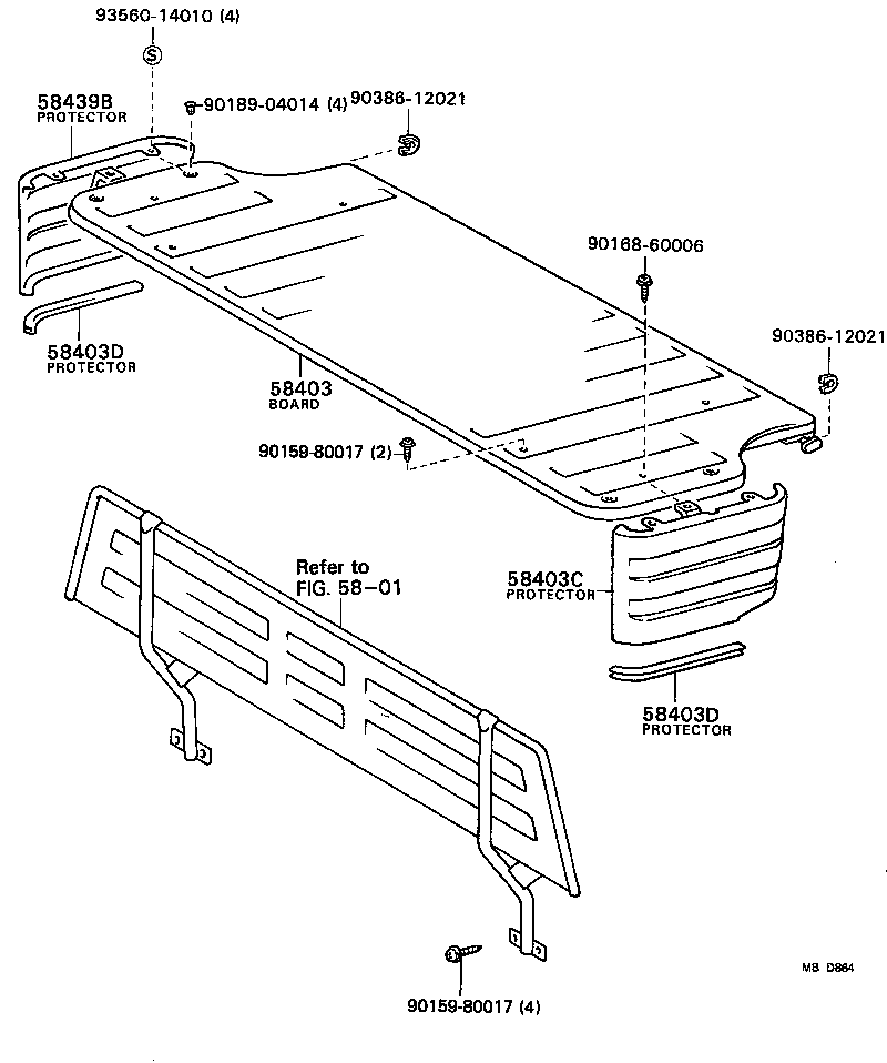  CARINA FR |  DECK BOARD DECK TRIM COVER