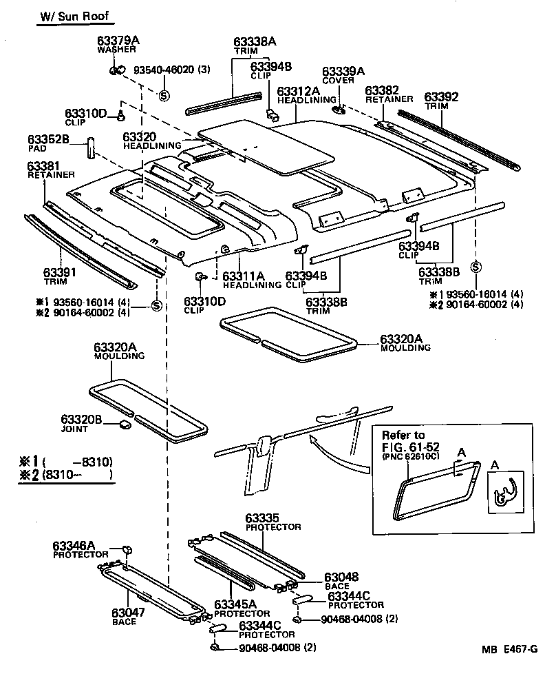  LITE TOWNACE TRUCK |  ROOF HEADLINING SILENCER PAD