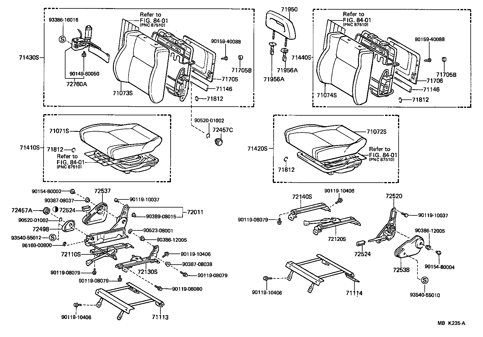  LAND CRUISER VAN |  SEAT SEAT TRACK