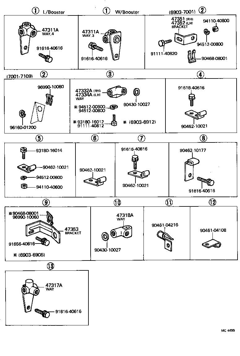  LAND CRUISER VAN |  BRAKE TUBE CLAMP