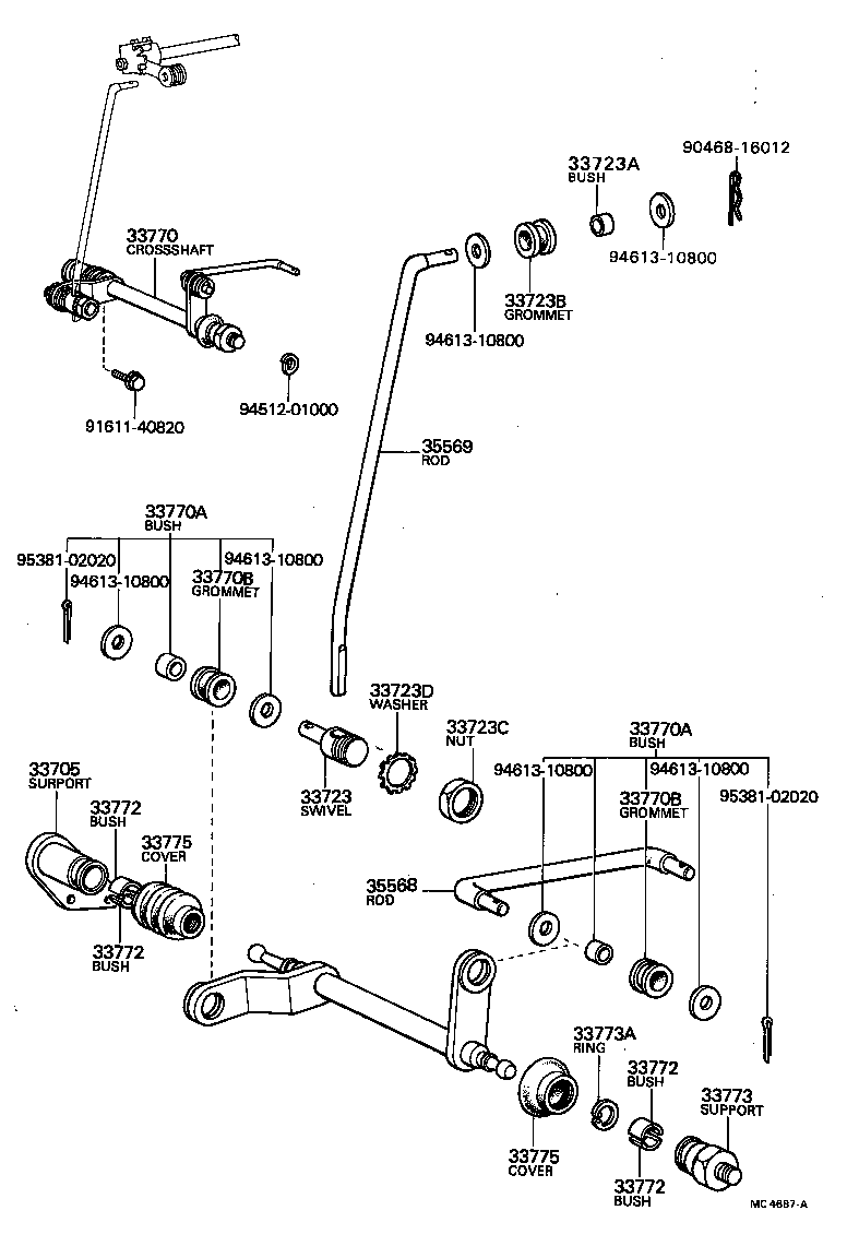  MARK 2 |  CONTROL SHAFT CROSSSHAFT