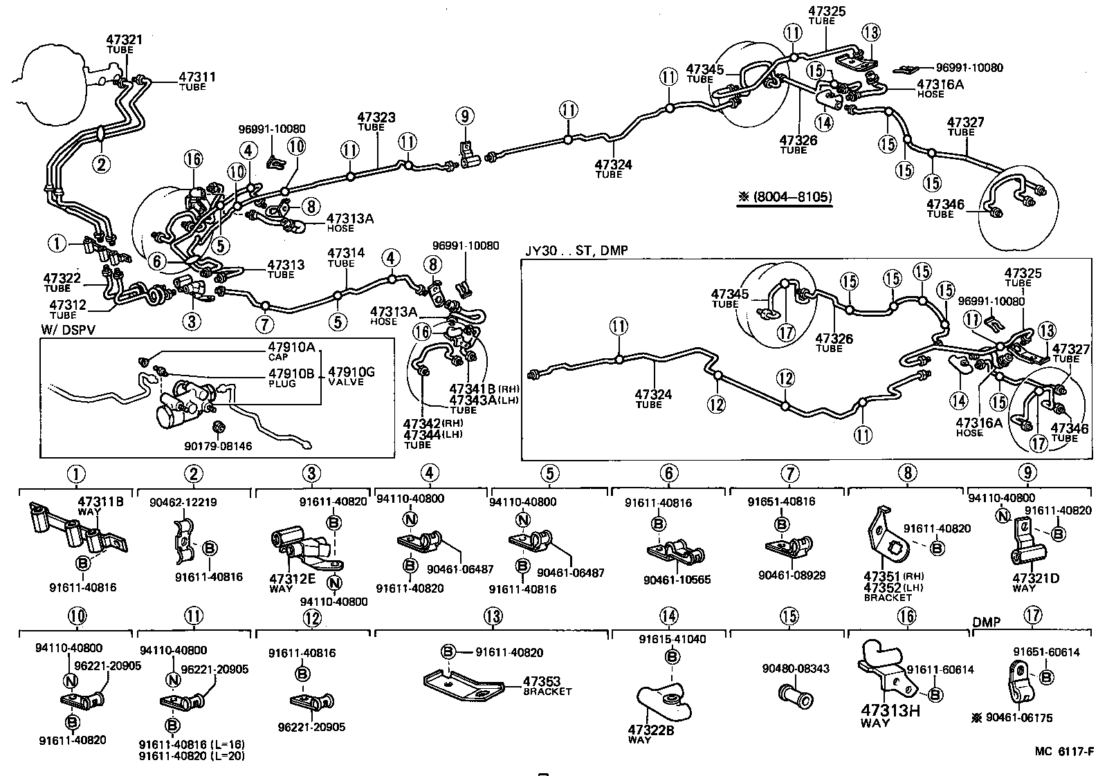  TOYOACE |  BRAKE TUBE CLAMP