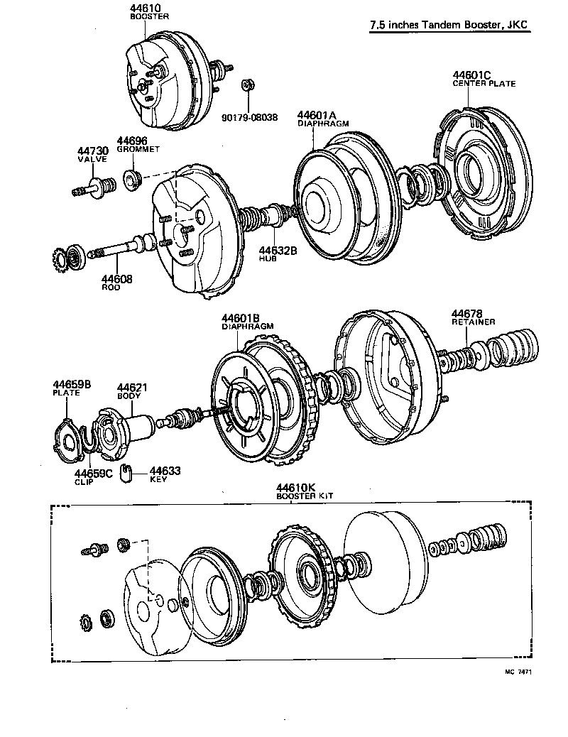  CROWN |  BRAKE BOOSTER VACUUM TUBE