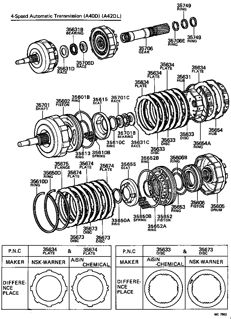  CRESTA |  BRAKE BAND MULTIPLE DISC CLUTCH ATM