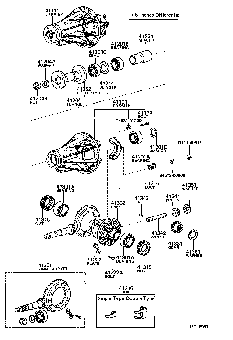  CELICA |  REAR AXLE HOUSING DIFFERENTIAL