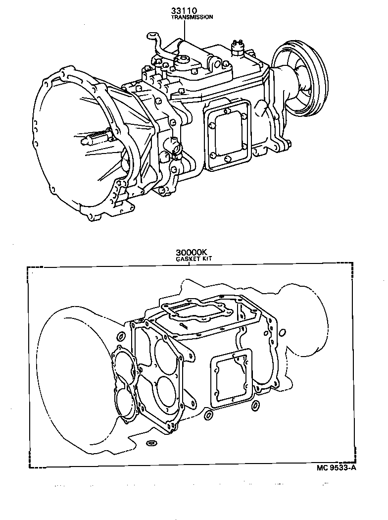  DYNA |  TRANSAXLE OR TRANSMISSION ASSY GASKET KIT MTM