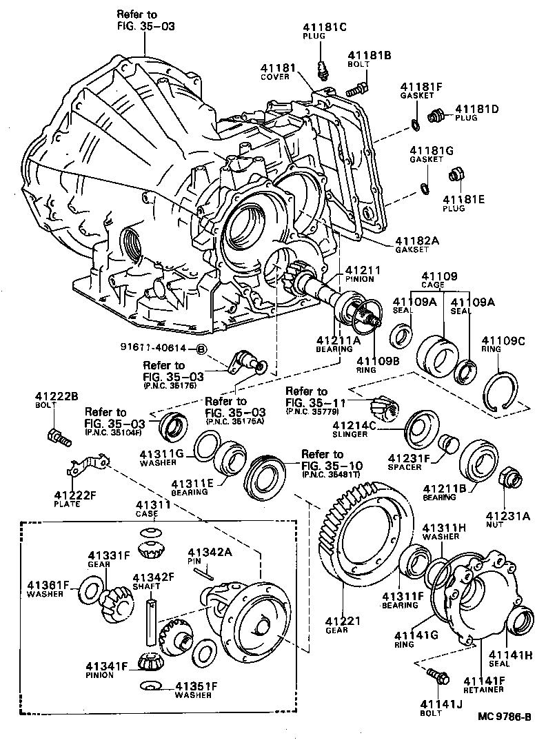  CARINA FF |  FRONT AXLE HOUSING DIFFERENTIAL