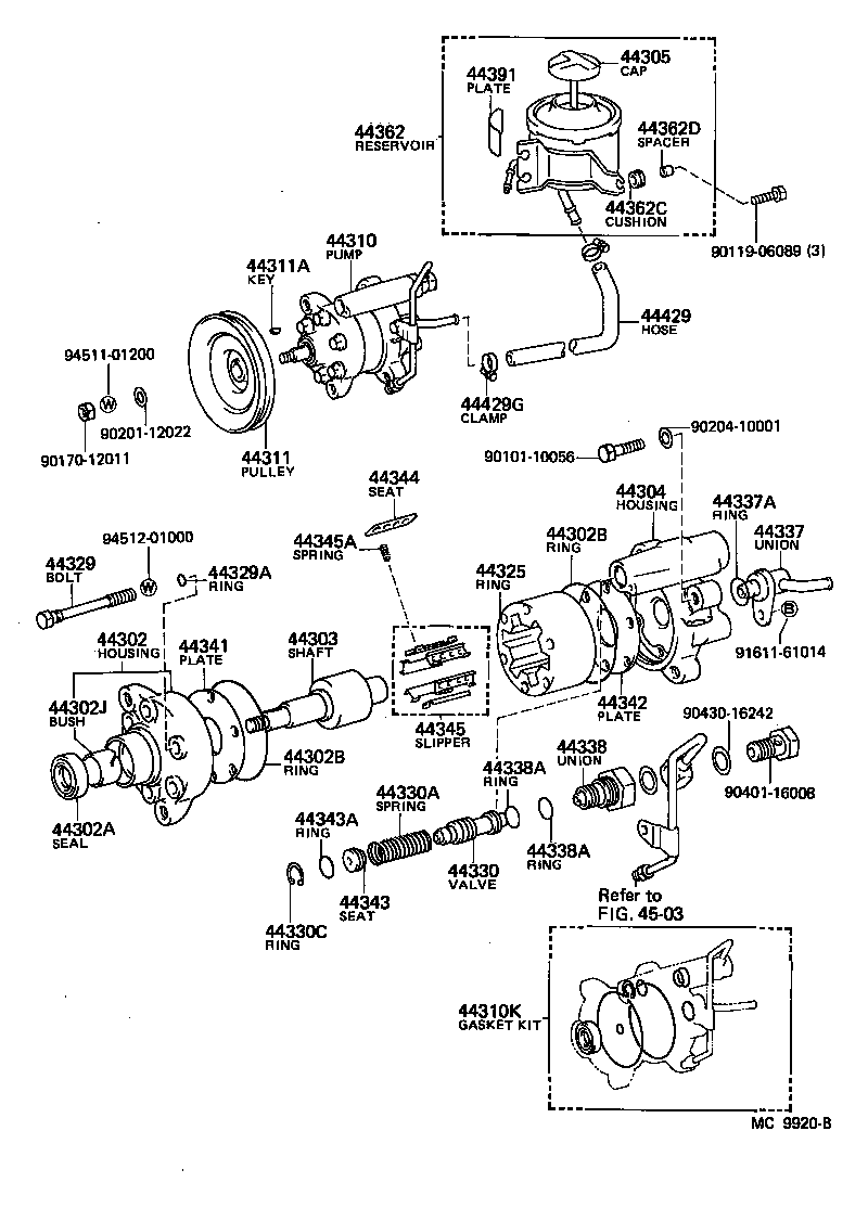  CRESTA |  VANE PUMP RESERVOIR POWER STEERING