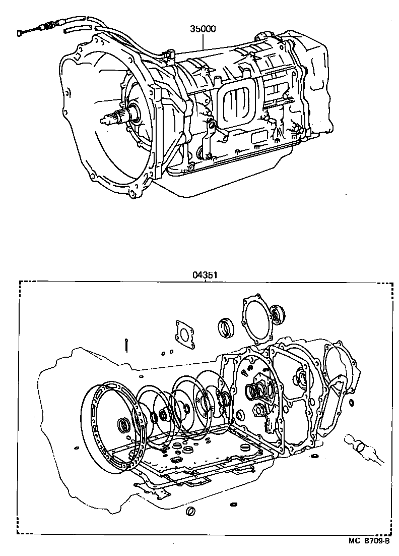  LAND CRUISER VAN |  TRANSAXLE OR TRANSMISSION ASSY GASKET KIT ATM