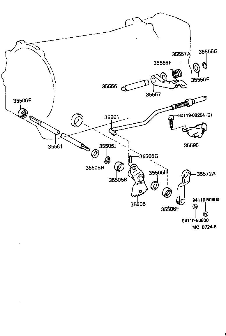  LAND CRUISER VAN |  THROTTLE LINK VALVE LEVER ATM