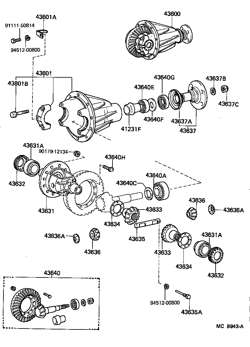  LAND CRUISER VAN |  FRONT AXLE HOUSING DIFFERENTIAL