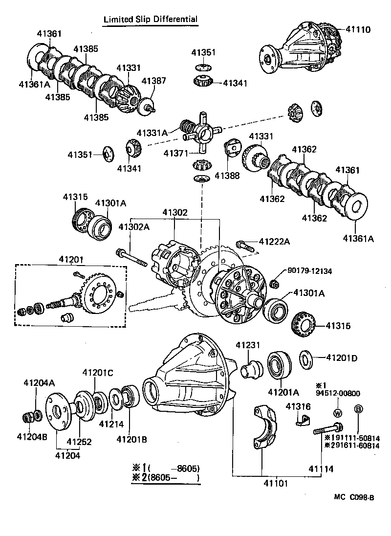  LAND CRUISER VAN |  REAR AXLE HOUSING DIFFERENTIAL