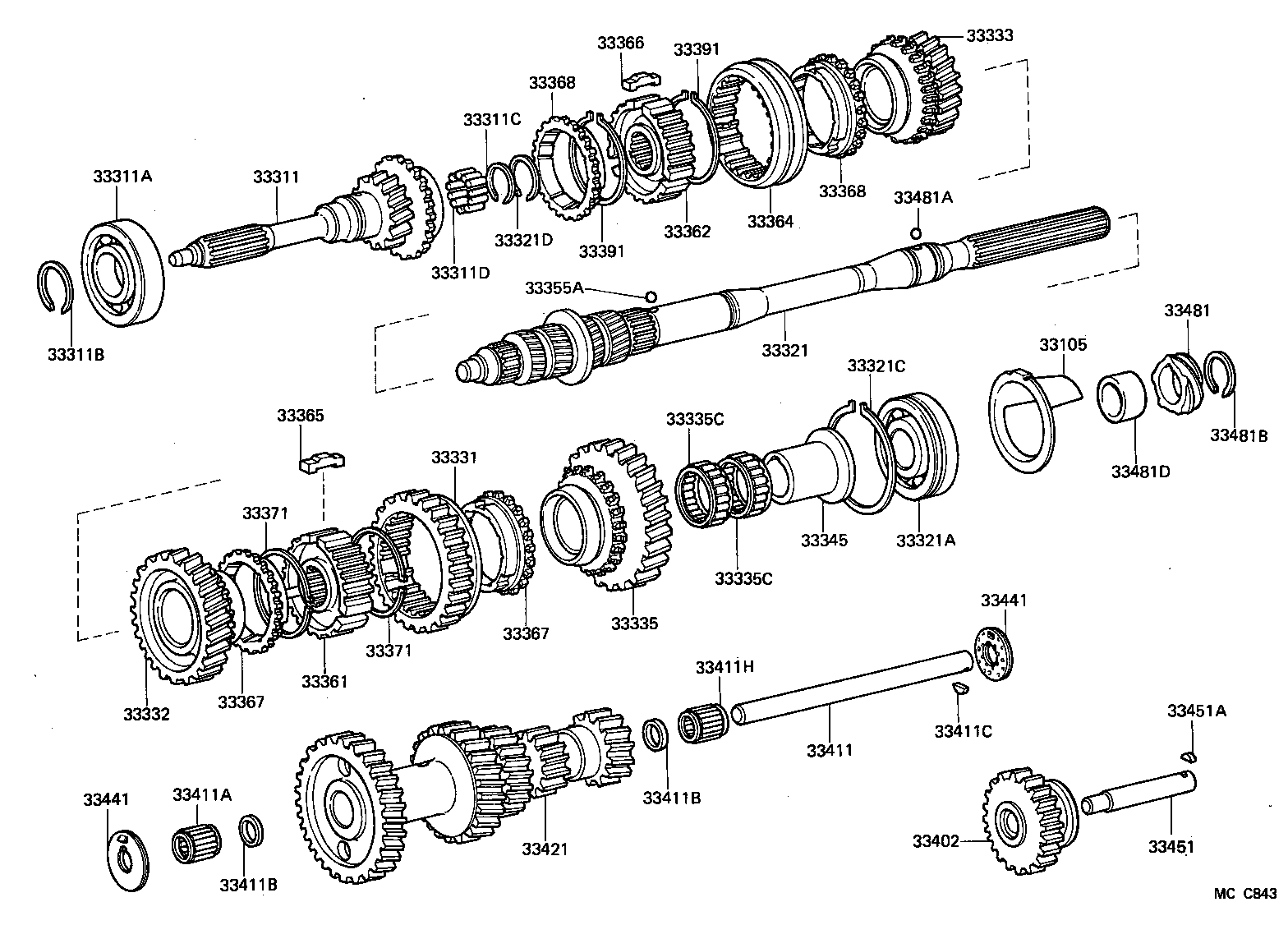  TOYOACE DYNA |  TRANSMISSION GEAR MTM