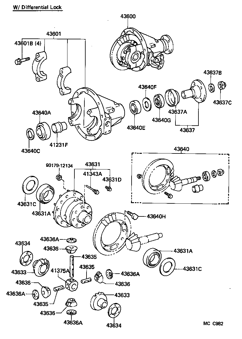  LAND CRUISER VAN |  FRONT AXLE HOUSING DIFFERENTIAL