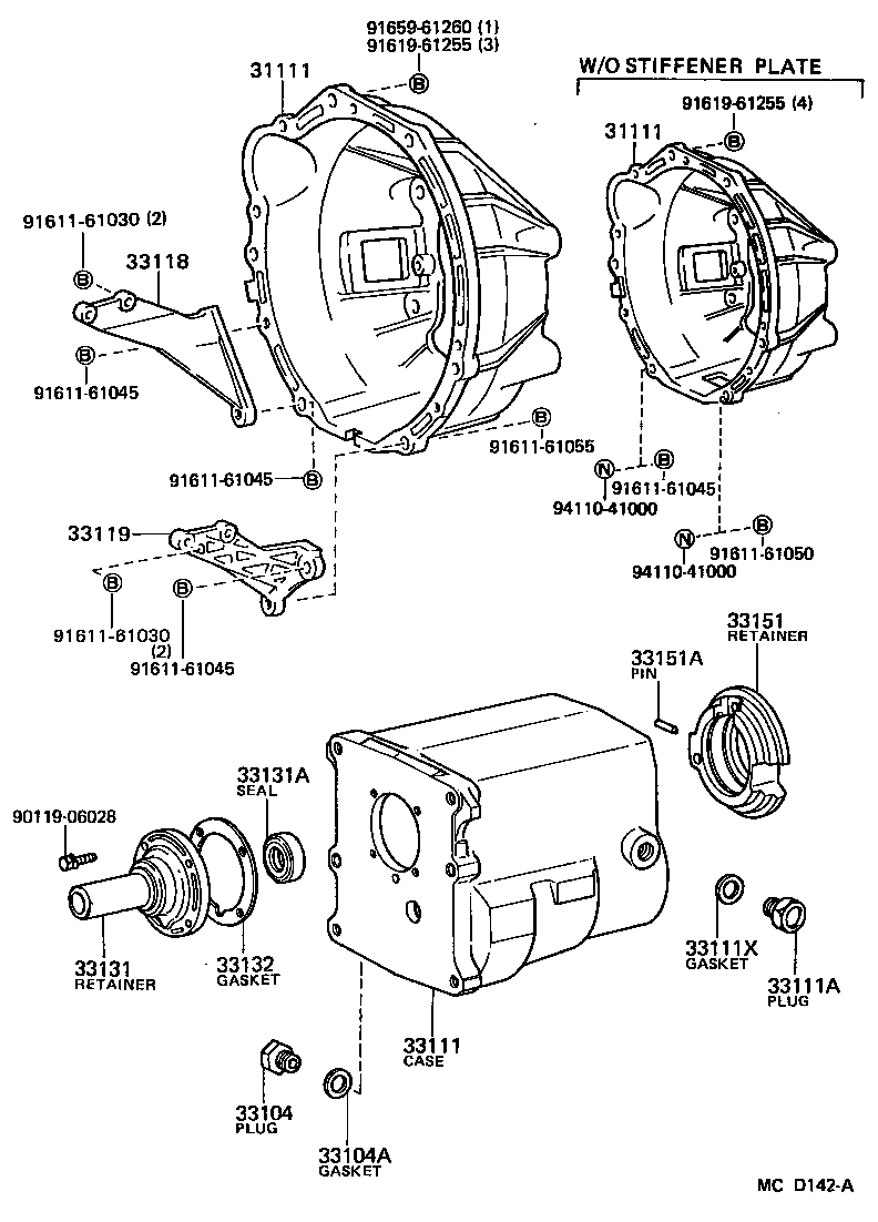  HIACE TRUCK |  CLUTCH HOUSING TRANSMISSION CASE MTM