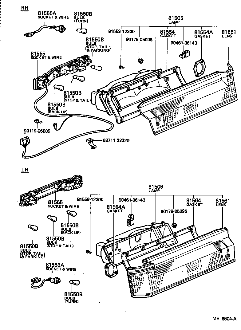  CRESTA |  REAR COMBINATION LAMP