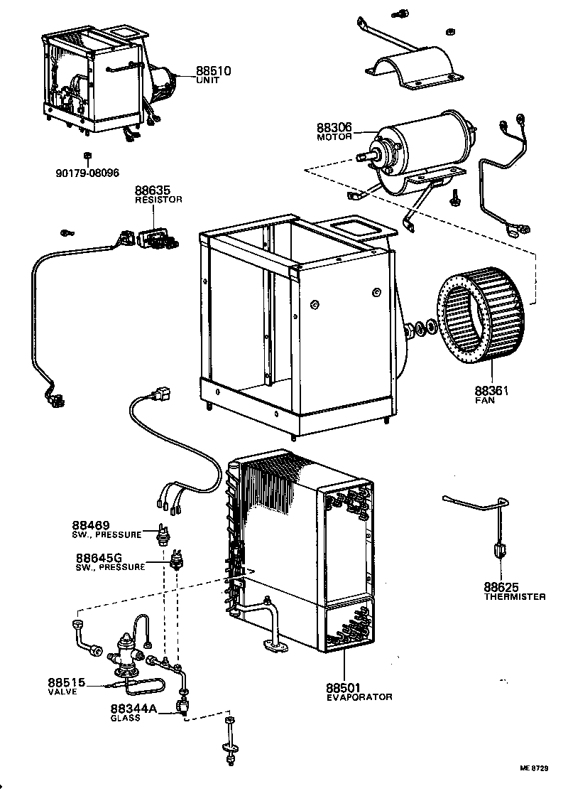  COASTER |  HEATING AIR CONDITIONING COOLER UNIT