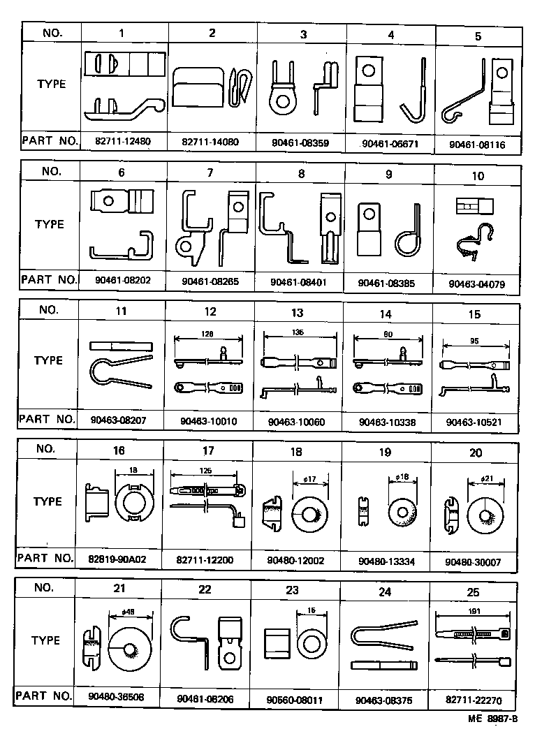  LAND CRUISER VAN |  WIRING CLAMP