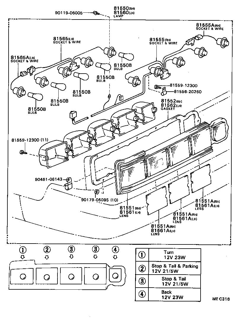  CENTURY |  REAR COMBINATION LAMP