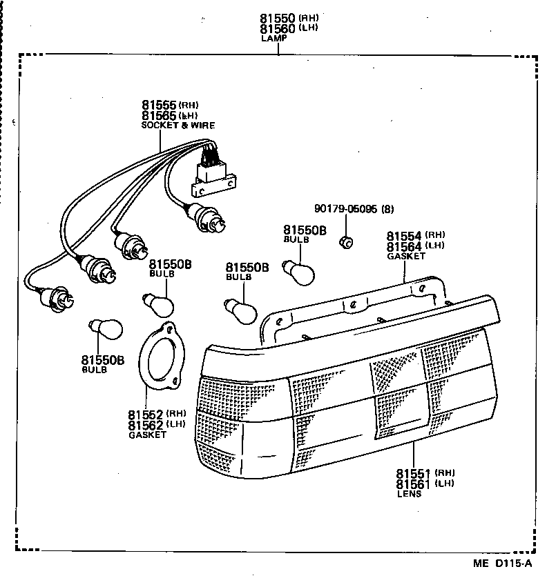  SPRINTER TRUENO |  REAR COMBINATION LAMP